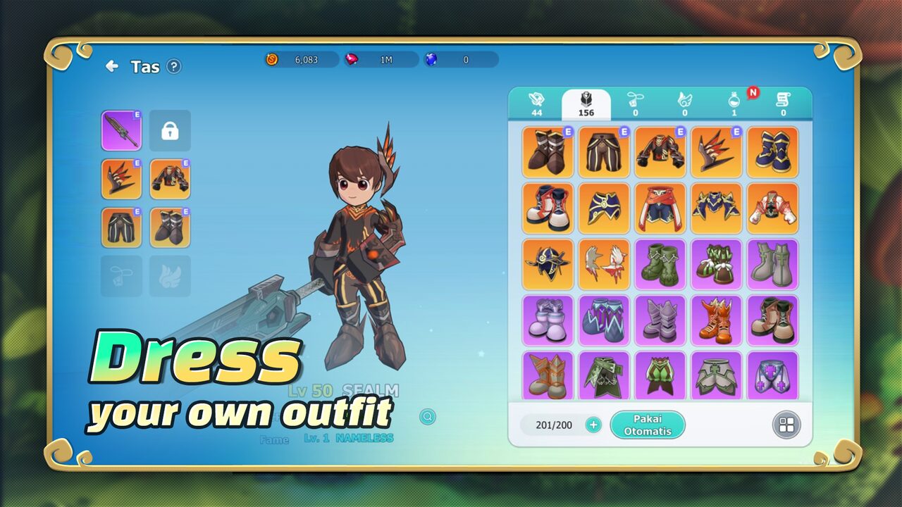 Customizing your character's outfit