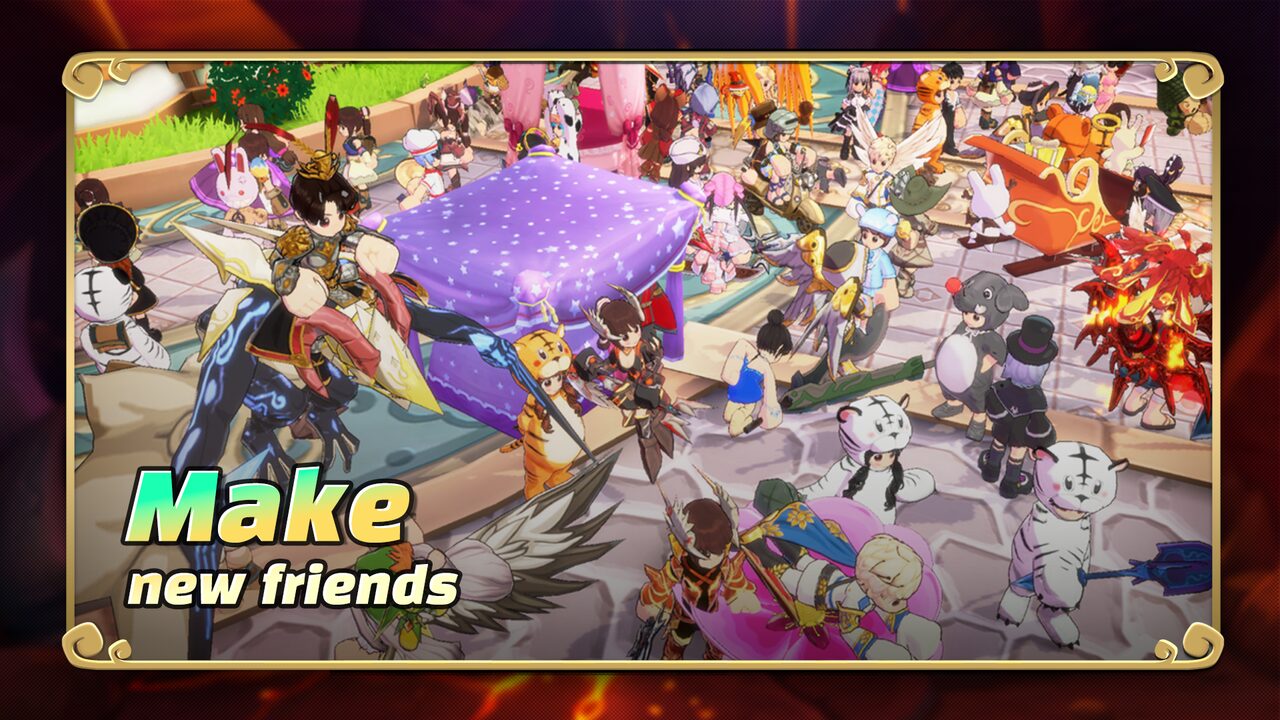 Partying up with other players